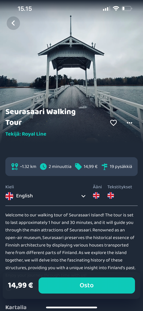 Seurasaari audio walking tour