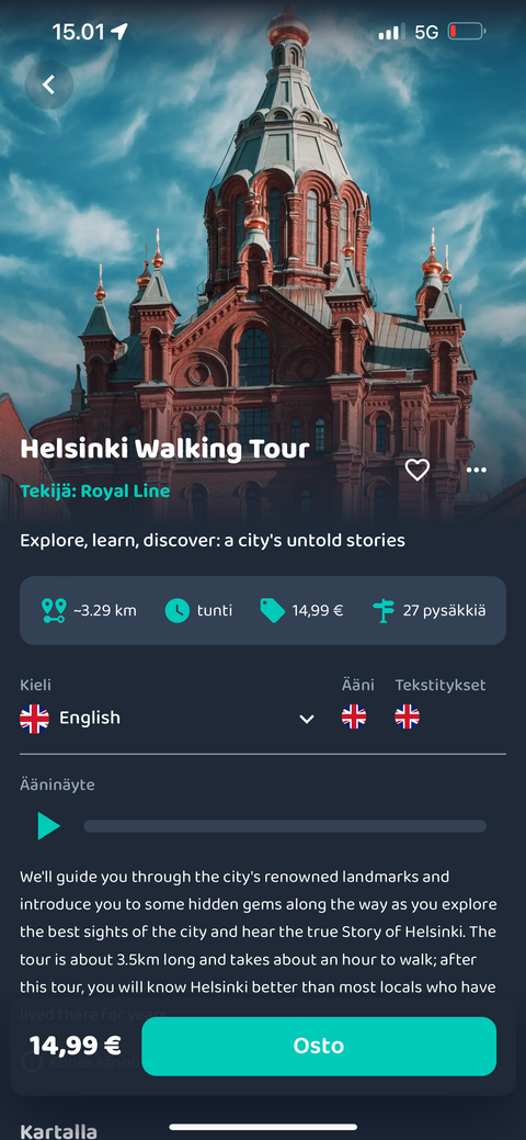 Helsinki walking tour
