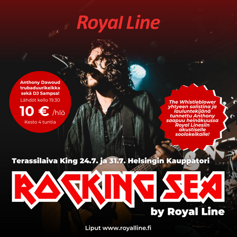 Elämää sykkivä uutuusristeily: Rocking Sea Terassilaiva Kingillä